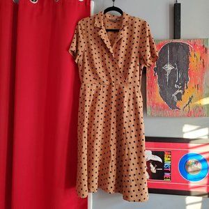 Modcloth A-line Polka dot Dress XL